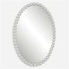 Serna White Oval Mirror thumbnail 0