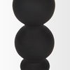 Haute Small Matte Black Blown Glass Candlestick, Candles & Candle Holder by Mercana, 4.02" length x 4.02" width x 7.95" height thumbnail 5