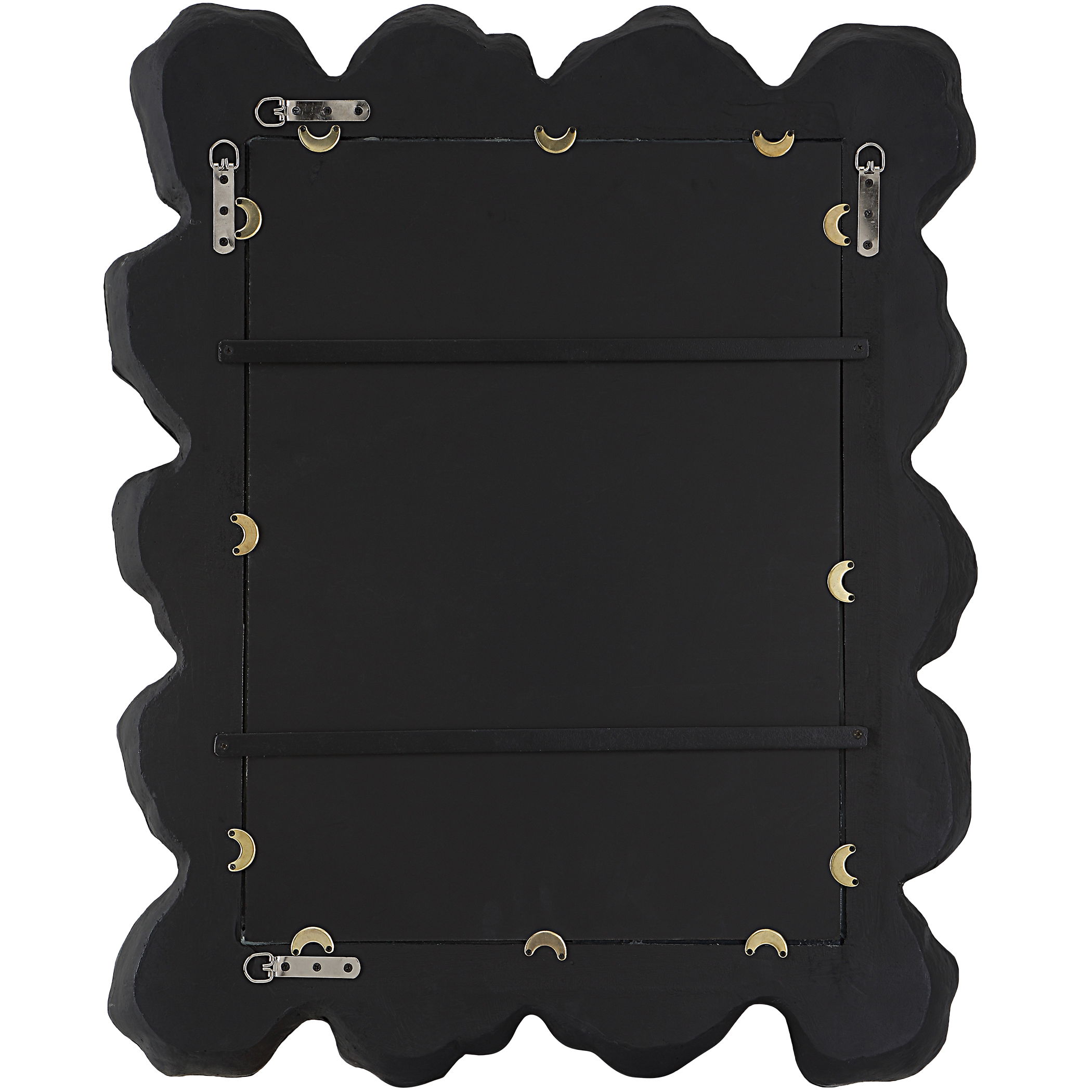 Sea Coral Black Mirror, by Uttermost, 27.12" width x 34.25" height x 2.5" depth View 8