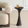 Milan Outdoor Dark Bronze Drink Table, Outdoor Table by Uttermost, 11.75" width x 1'10" height x 10.75" depth thumbnail 2