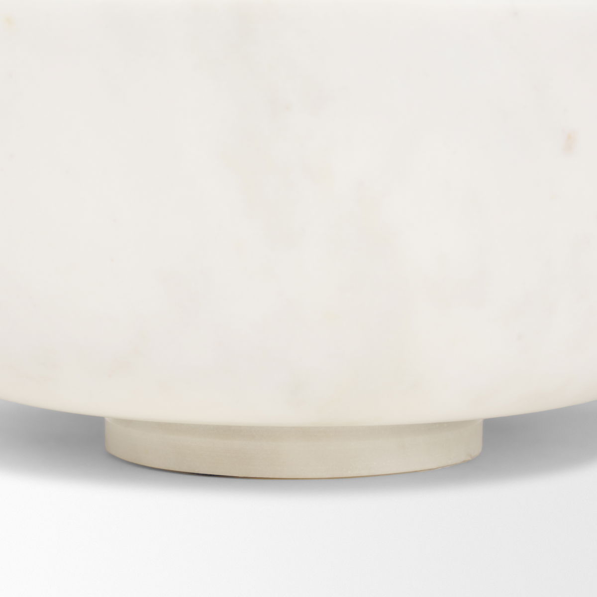 Katora Large Premium Solid White Marble Bowl, Decorative Bowl by Mercana, 9.5" length x 9.5" width x 4" height View 7