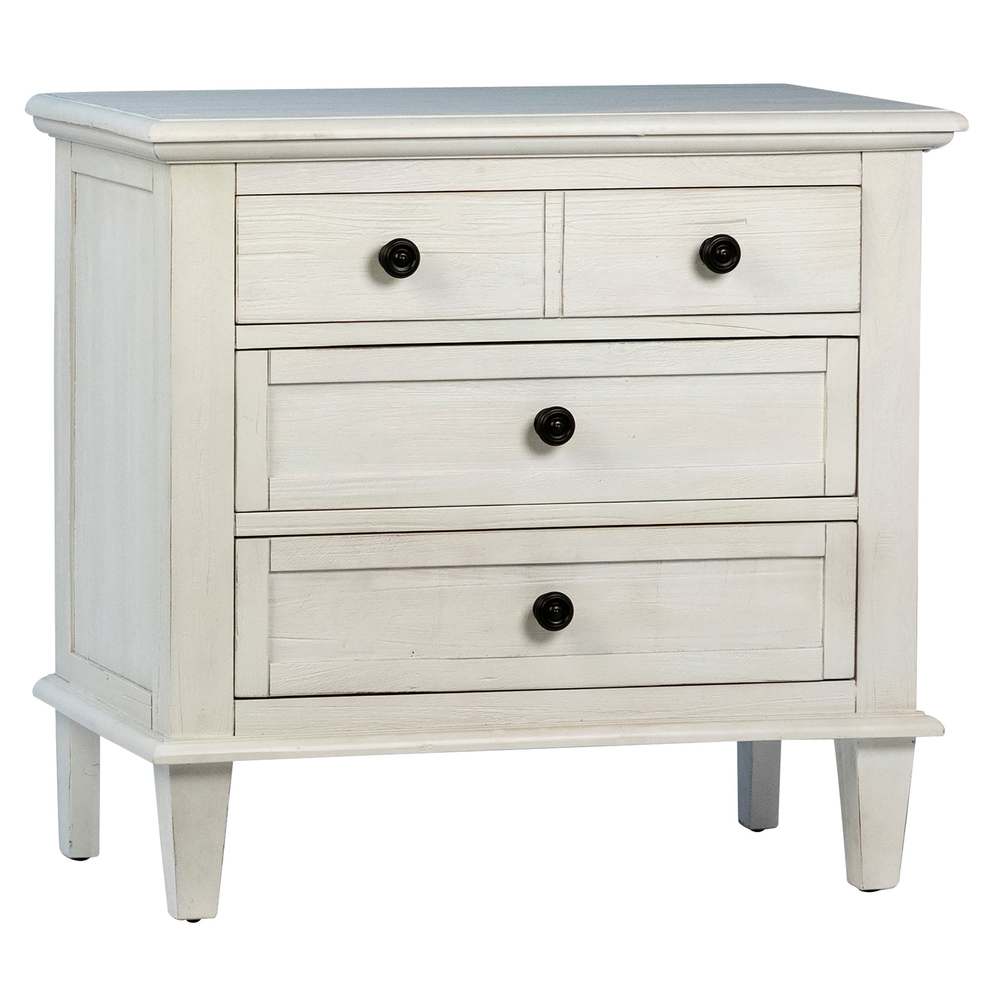Lugano Nightstand With 3 Drawers, by Dovetail, 31" width x 29" height x 18" depth View 1