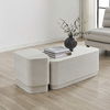 Saltwater White Concrete Coffee Table, Furniture by Uttermost, 38" width x 15" height x 23.5" depth thumbnail 6