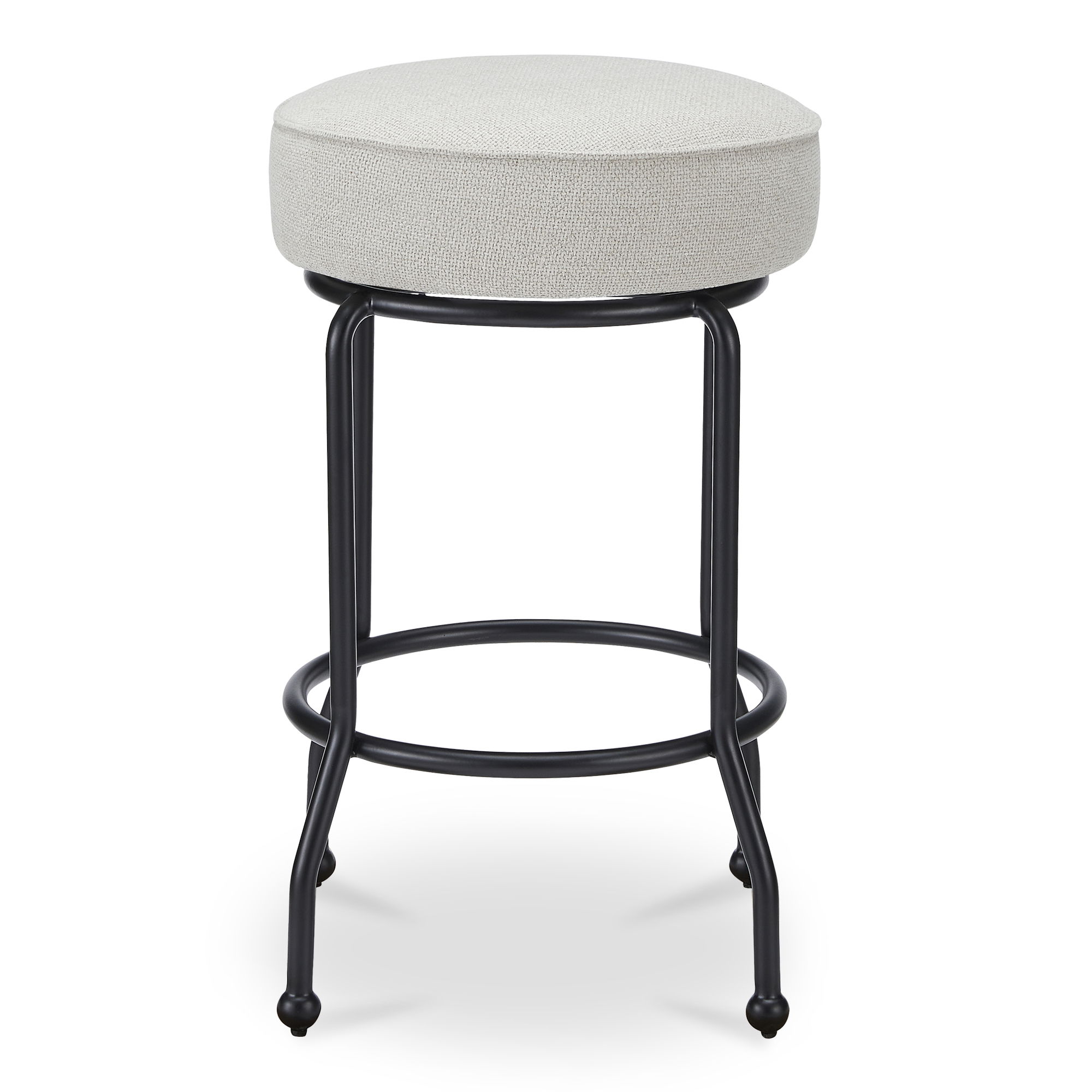 Kelsey Swivel Counter Stool Beige, Counter & Bar Stool by Moe's Home, 19.7" width x 27.4" height x 19.7" depth View 1