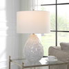 Loop White Glaze Table Lamp, by Uttermost, 1'4" width x 2'1" height x 1'4" depth thumbnail 2
