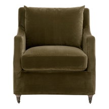 Online Designer Living Room Jade Slipcover Club Chair