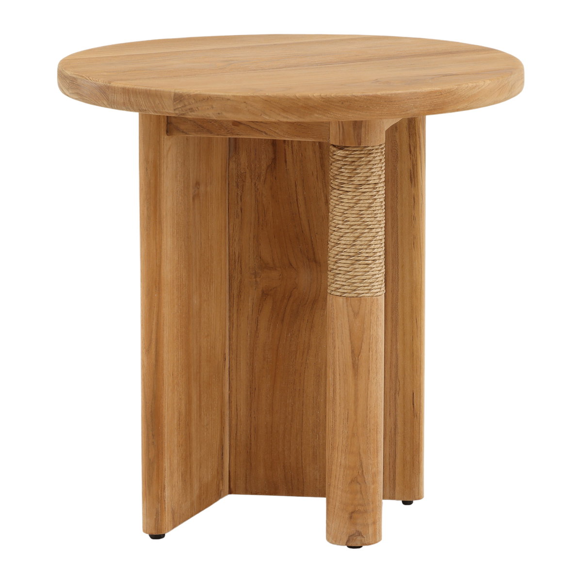 Phaedra Outdoor Side Table Natural, Side & End Table by Dovetail, 19.75" width x 20" height x 19.75" depth View 1