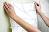 Factured Prism White & Blue Peel & Stick Wallpaper thumbnail 5
