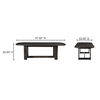 Glenn Oval Dining Table Dark Brown, by Moe's Home, 97.5" width x 30" height x 42" depth thumbnail 10
