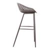 Piazza Outdoor Barstool Grey - Set Of Two, Outdoor Chair by Moe's Home, 1'7.29" width x 3'1.2" height x 1'7.68" depth thumbnail 7