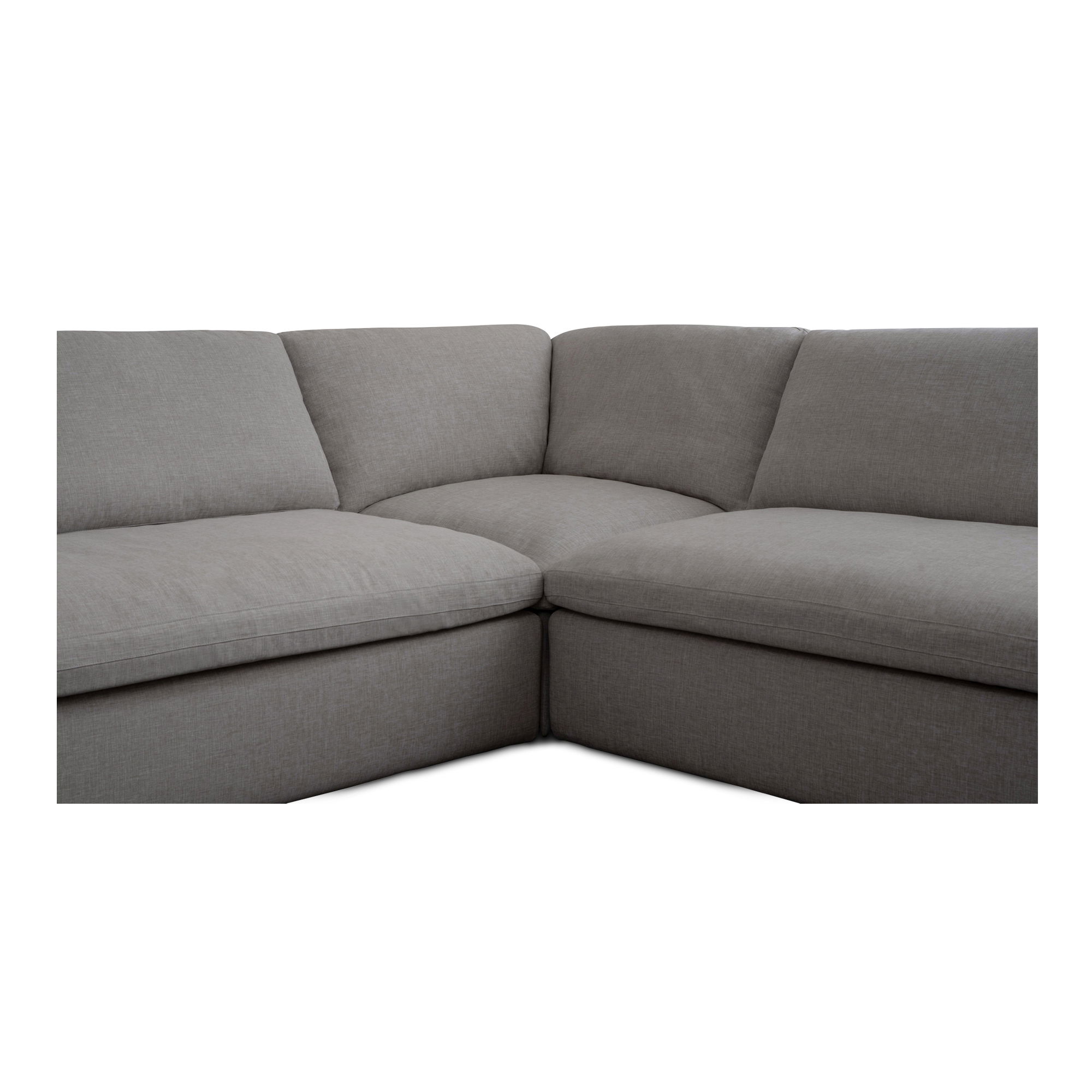 Miles Outdoor Modular 3 Piece Speckled Light Grey large image 