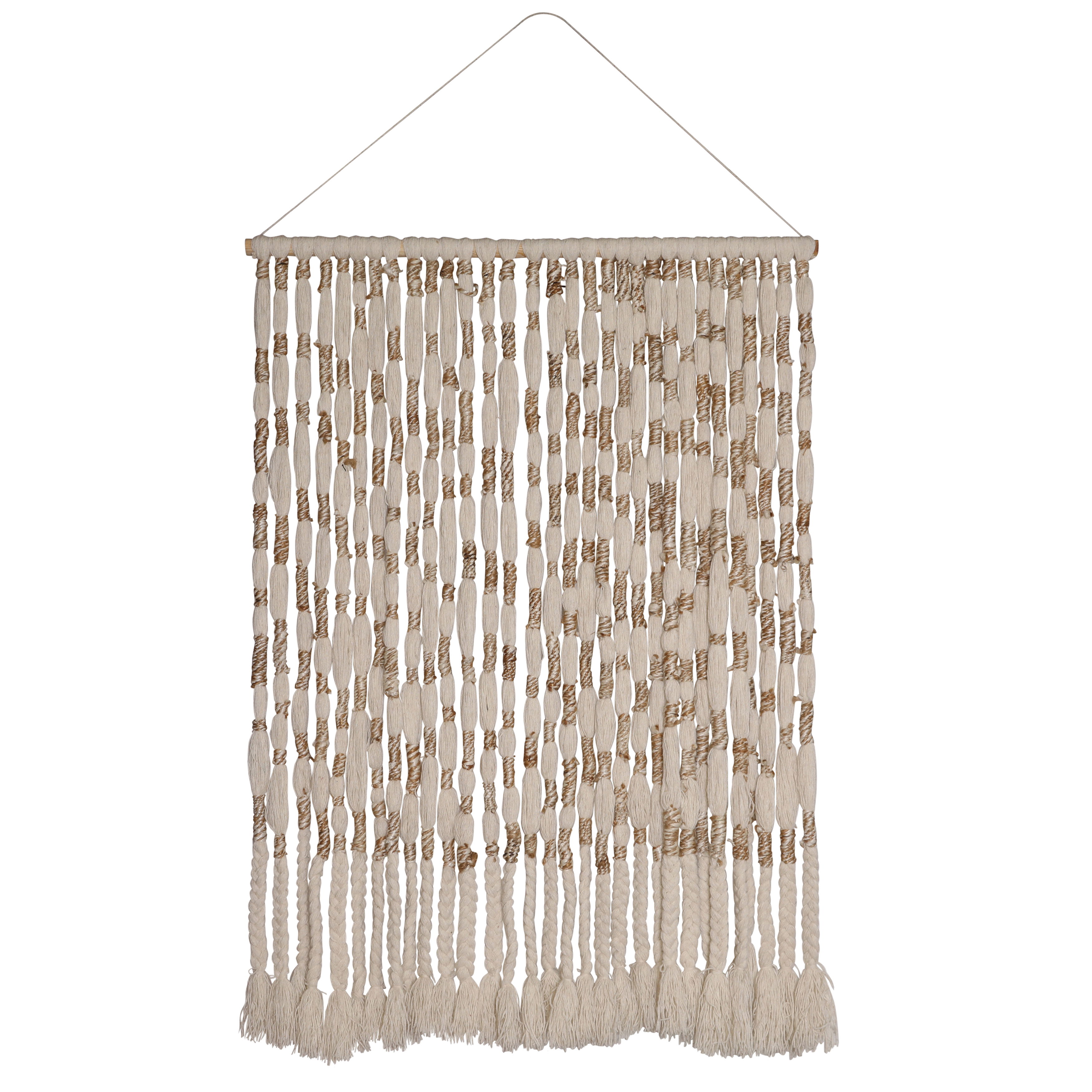 Iliana Wall Hanging Natural, Decor by Dovetail, 49.25" width x 1.9" height x 72.9" depth View 1