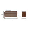 Rye 6 Drawer Dresser Warm Brown thumbnail 10