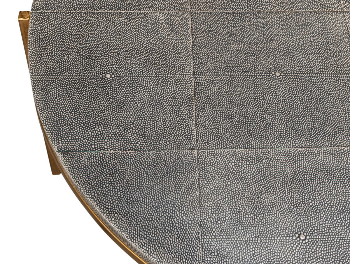 Grey Shagreen Coffee Table, by Sarreid, 2'10" length x 2'10" width x 1'4" height View 5