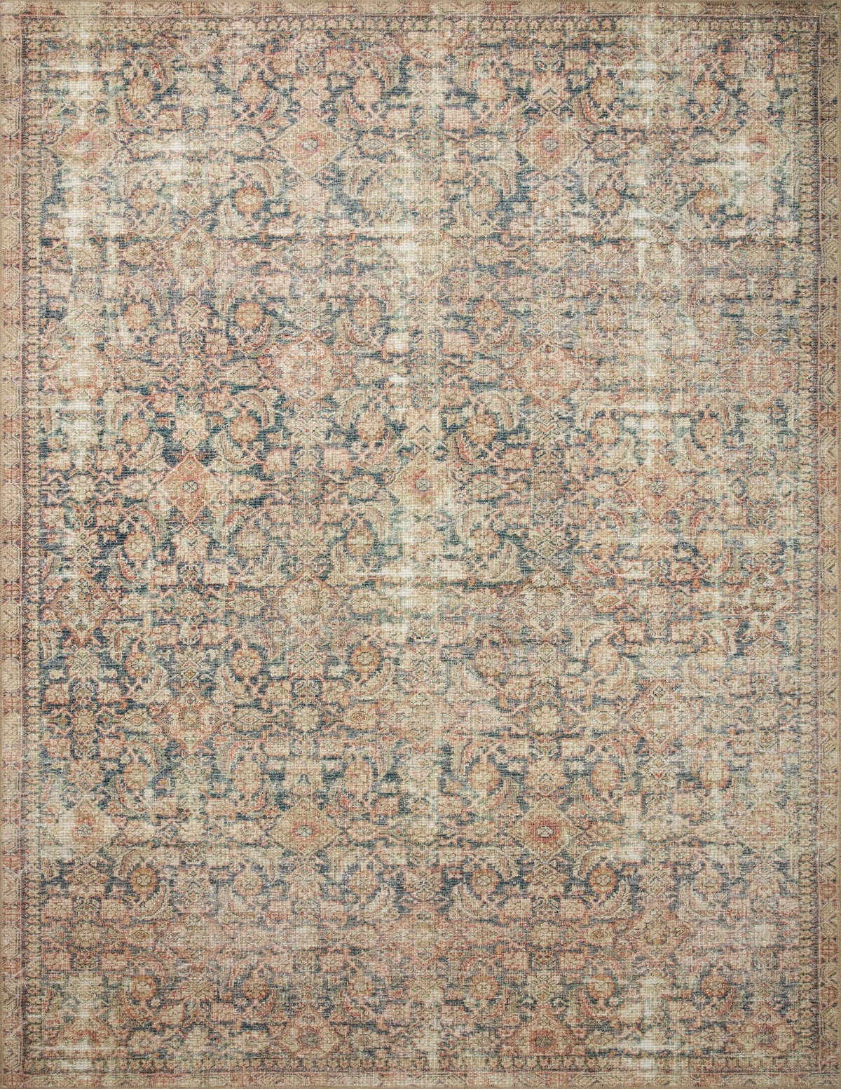 Angela Rose x Loloi Aubrey Rug, 7'6" length x 7'6" width View 1