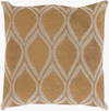 Metallic Stamped Accent Pillow, Decorative Pillow by Surya, 20" length x 20" width thumbnail