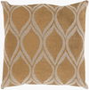 Metallic Stamped Accent Pillow, Decorative Pillow by Surya, 20" length x 20" width thumbnail