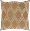 Metallic Stamped Accent Pillow Down, Decorative Pillow by Surya, 22" length x 22" width thumbnail