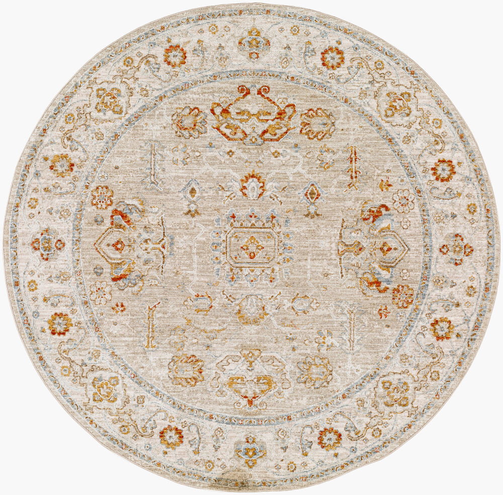 Avant Garde Machine Woven Rug, by Surya, 5'2.99" length x 5'2.99" width
