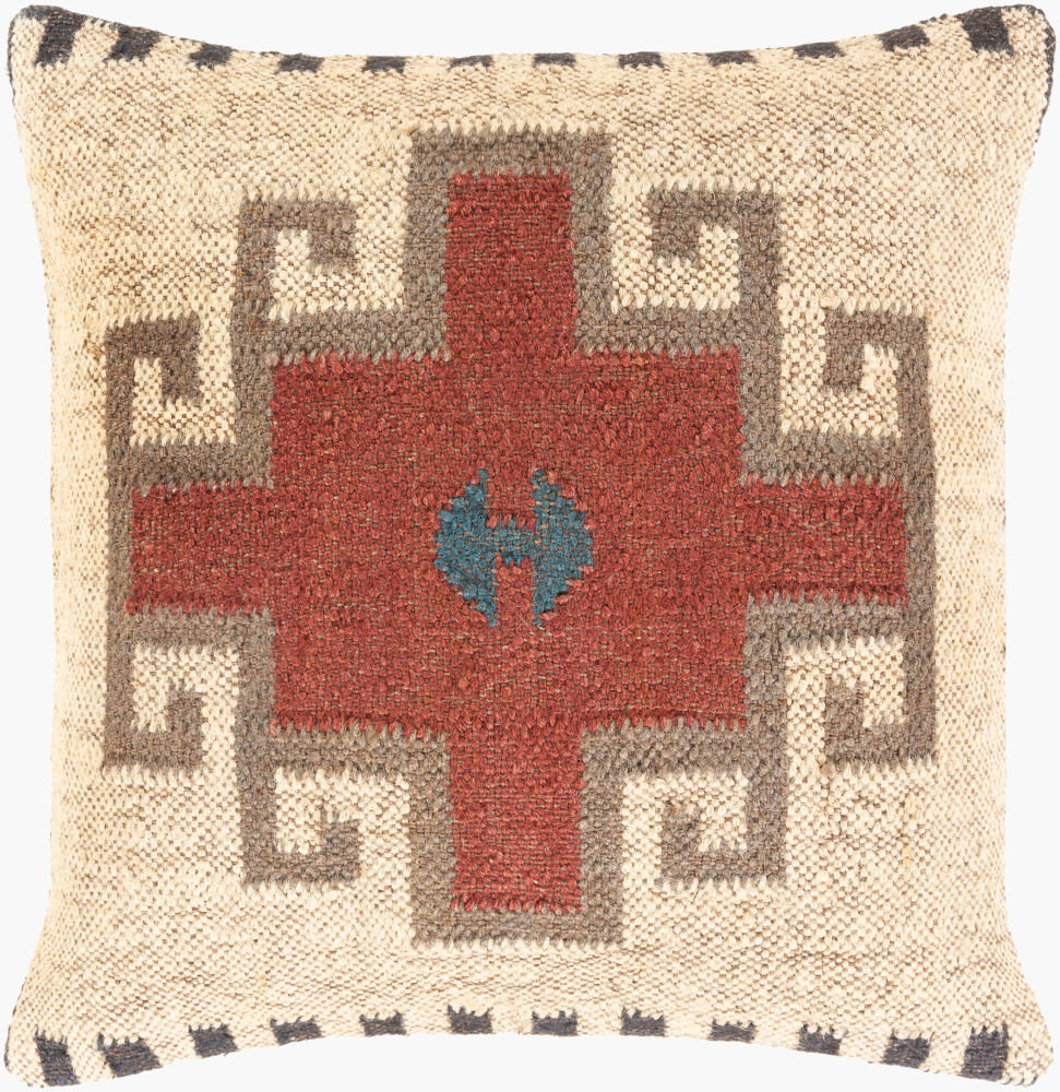 Gada Accent Pillow Down, Decorative Pillow by Surya, 22" length x 22" width