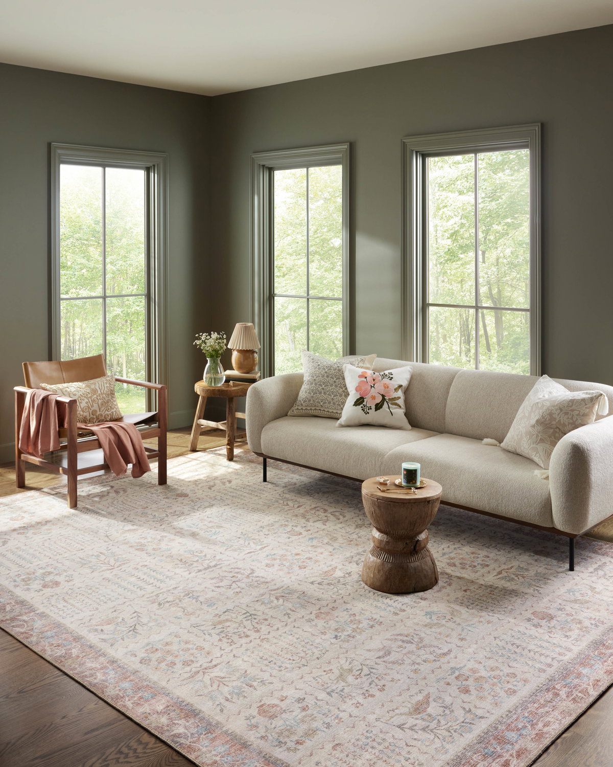 Rifle Paper Co. x Loloi Maison Rug, 5' length x 7'6" width View 2