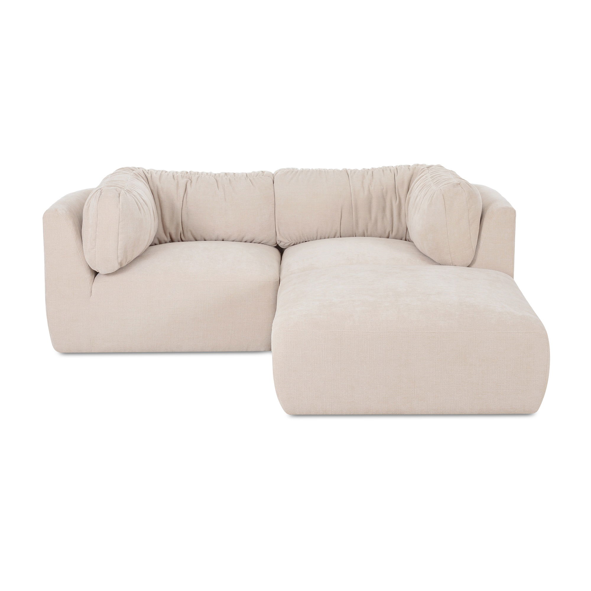 Matina Nook Modular Sectional Oatmeal, Sectional Sofa by Moe's Home, 81.8" width x 30.7" height x 81.8" depth View 1