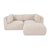 Matina Nook Modular Sectional Oatmeal, Sectional Sofa by Moe's Home, 81.8" width x 30.7" height x 81.8" depth thumbnail 1