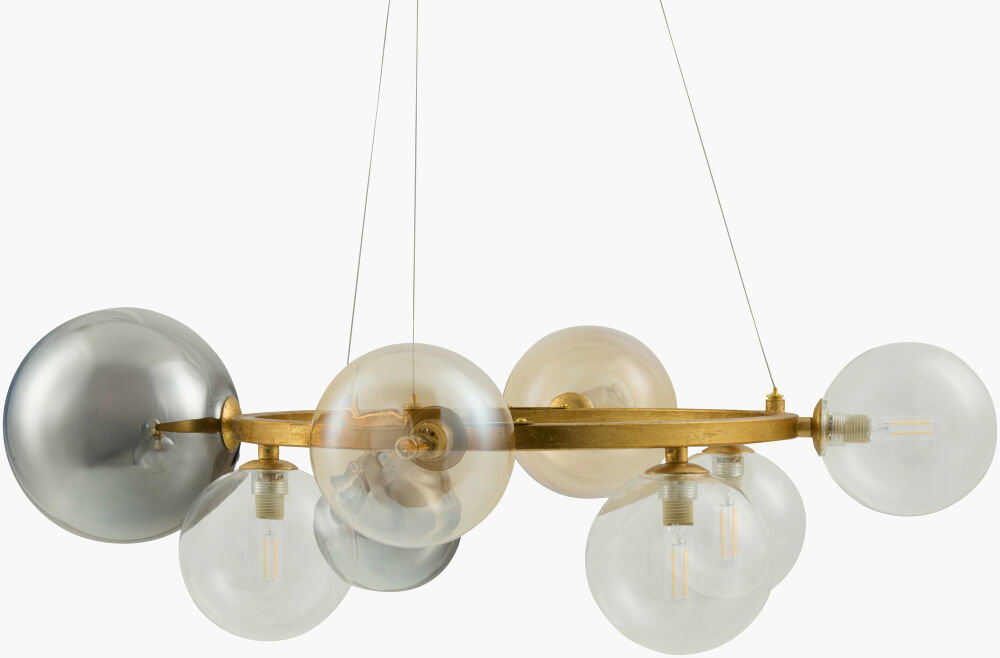 Dreux Chandelier, by Surya, 28" length x 28" width x 39" height