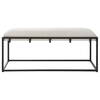 Paradox Iron & Fabric Bench, Benche by Uttermost, 47" width x 20.75" height x 16" depth thumbnail 1