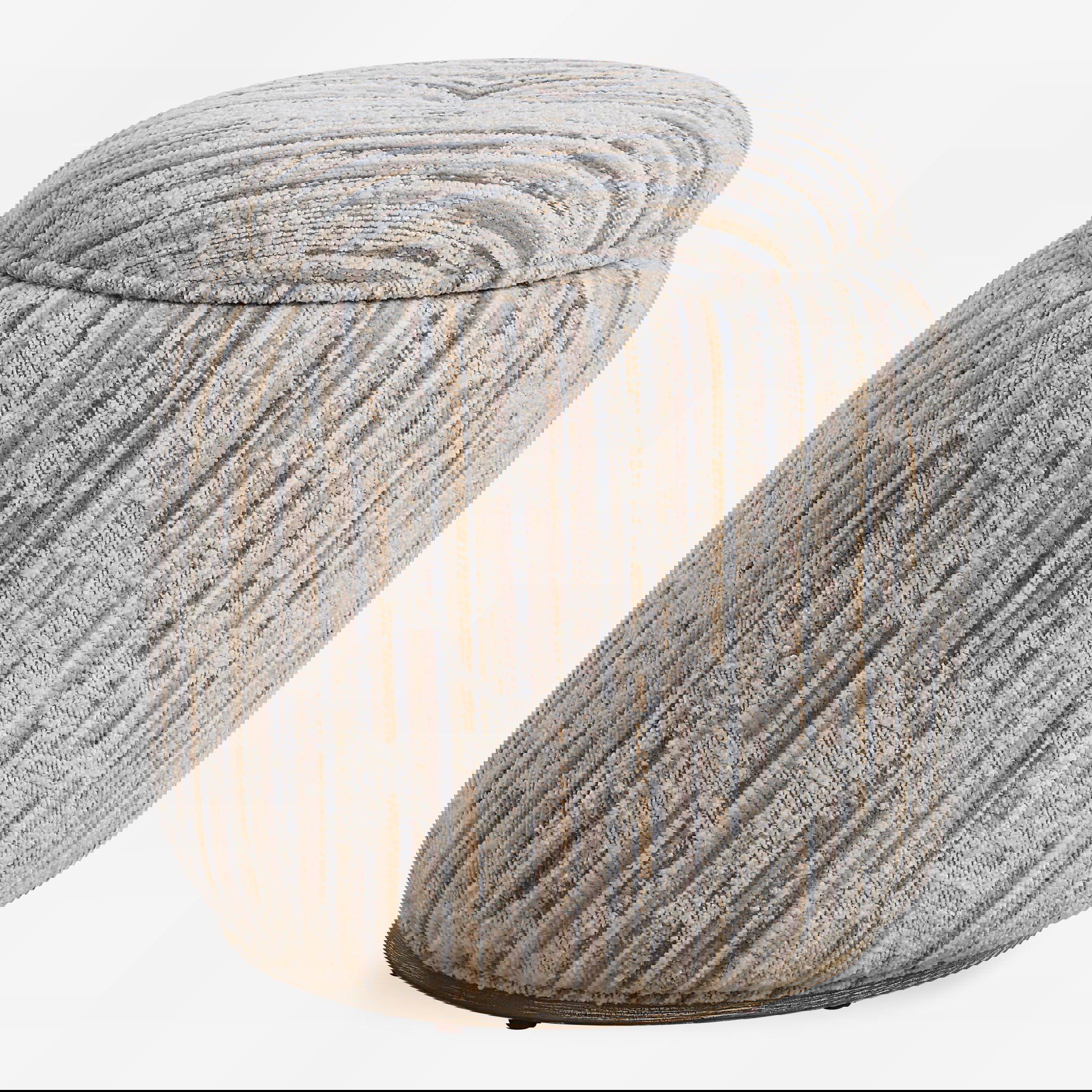 Dialogue Tan Ottoman, Furniture by Uttermost, 18" width x 18" height x 18" depth View 1