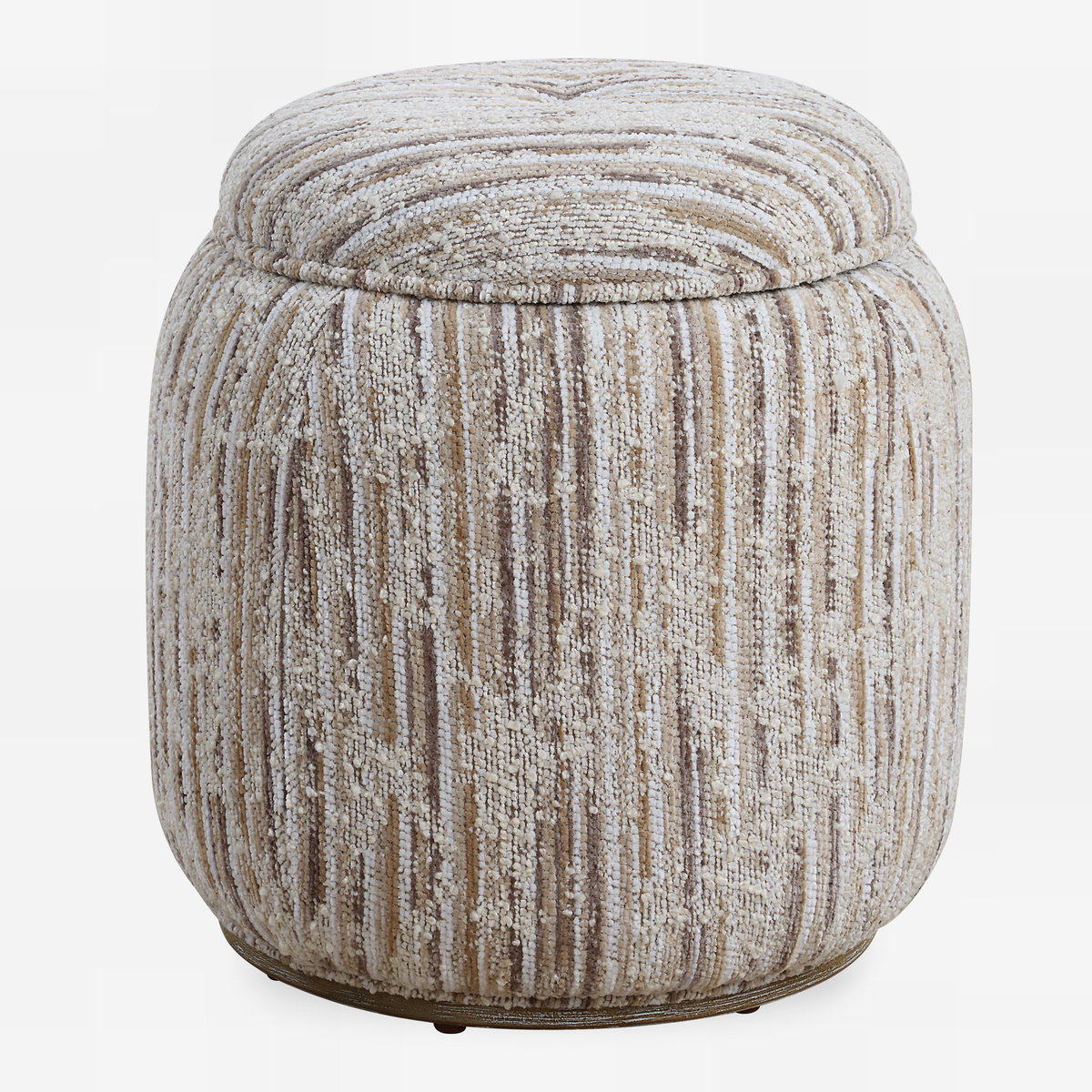 Dialogue Tan Ottoman, by Uttermost, 18" width x 18" height x 18" depth View 1
