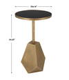 Comet Geometric Bronze Accent Table, Side & End Table by Uttermost, 14" width x 24.25" height x 14" depth thumbnail 3