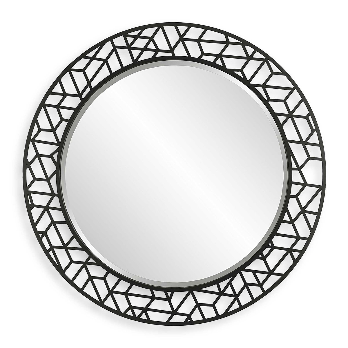 Mosaic Metal Round Mirror, by Uttermost, 40" width x 40" height x 1.12" depth View 1