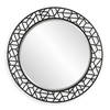 Mosaic Metal Round Mirror, by Uttermost, 40" width x 40" height x 1.12" depth thumbnail 1