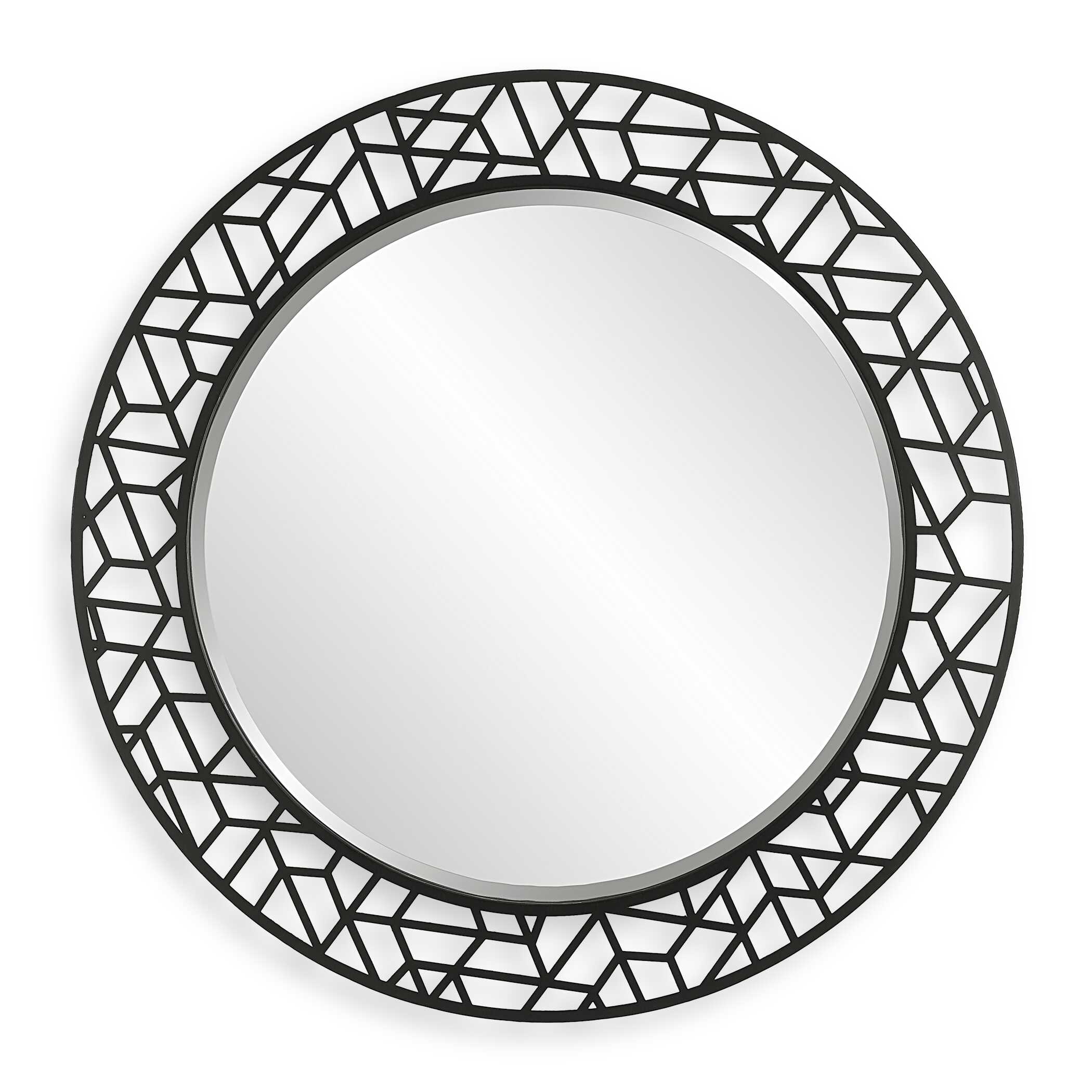 Mosaic Metal Round Mirror Mosaic Metal Round Mirror large image