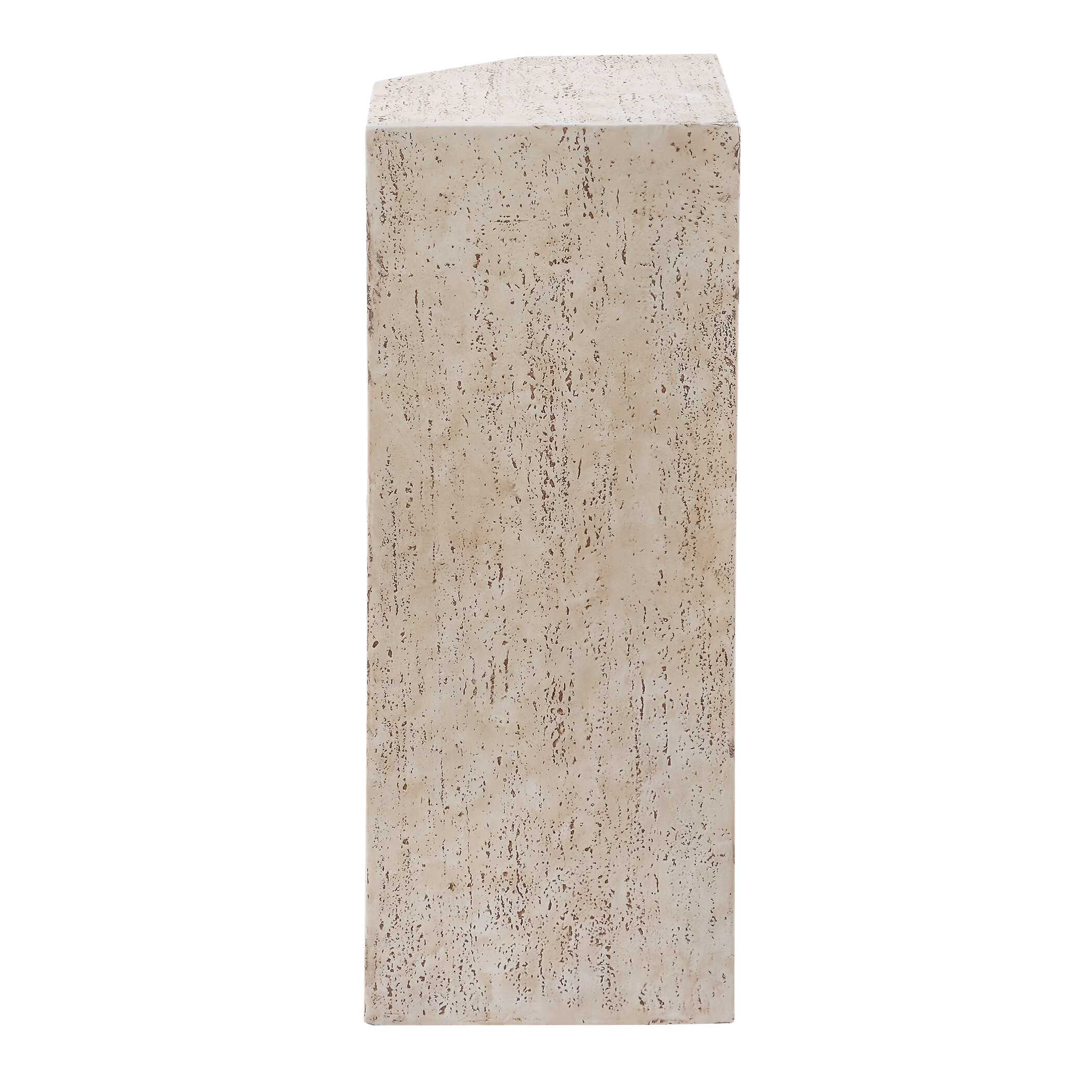 Leroy Concrete Outdoor Drink Table, Furniture by Uttermost, 9.5" width x 22" height x 9.5" depth View 4