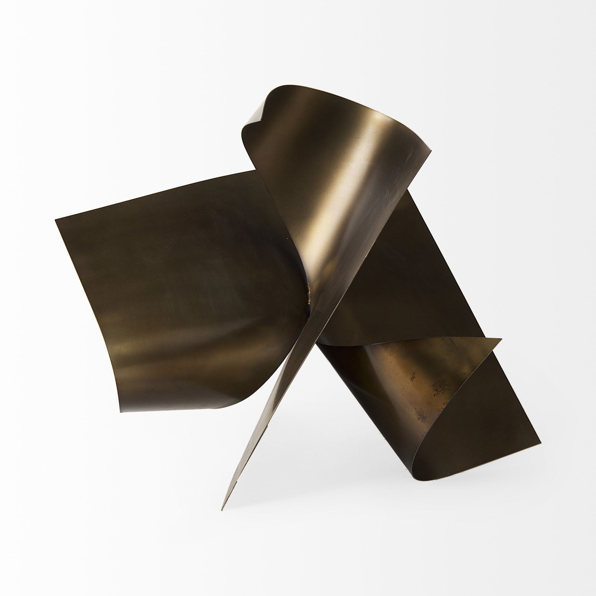 Francesca  Antique Gold Metal Sculptural Decorative Object, by Mercana, 18.11" length x 18.11" width x 18.11" height View 3