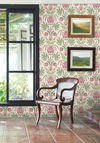 Seaside Jacobean Green & Red Wallpaper thumbnail 1