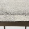 Millie Backless 30in Seat Bar Stool | Gray Hair-On-Hide with Gold Metal, Counter & Bar Stool by Mercana, 16.75" length x 17.75" width x 30" height thumbnail 12