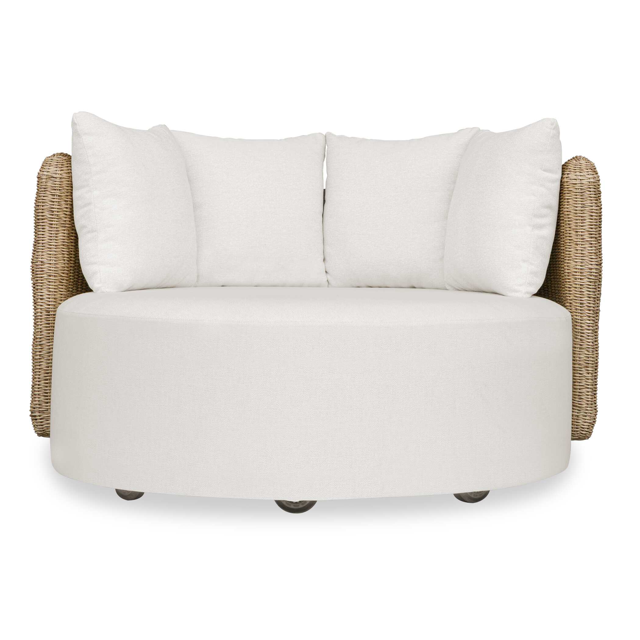 Sunset Outdoor Round Swivel Day Bed, Furniture by Uttermost, 54.75" width x 31.2" height x 51.75" depth View 1
