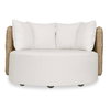 Sunset Outdoor Round Swivel Day Bed, Outdoor Furniture by Uttermost, 4'6.75" width x 2'7.2" height x 4'3.75" depth thumbnail 1