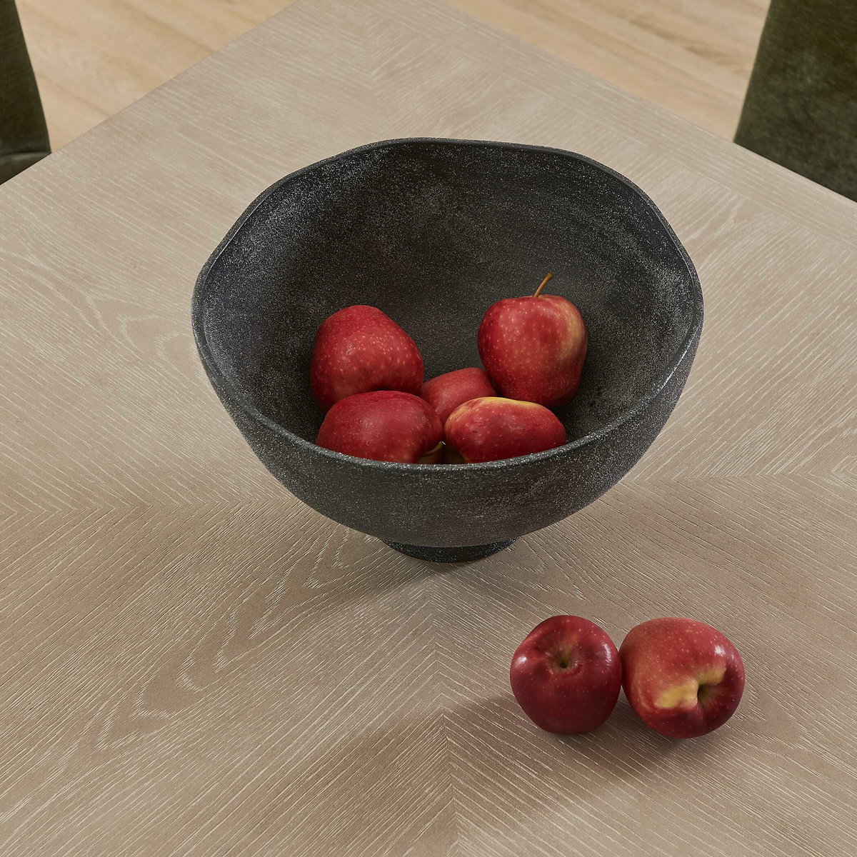 Komorebi Indoor-Outdoor Black Bowl, Decorative by Uttermost, 13" width x 8" height x 13" depth View 5