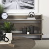 Aida Light Gray Wood Console Table, by Mercana, 76" length x 16" width x 36" height thumbnail 4
