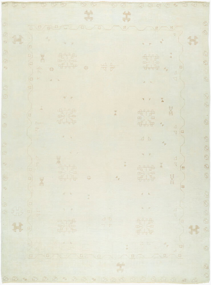 Antique One of a Kind Handmade Rug, by Surya, 12'9" length x 9'6" width