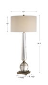 Crista Crystal Lamp, by Uttermost, 1'5" width x 3'2.5" height x 1'5" depth thumbnail 3