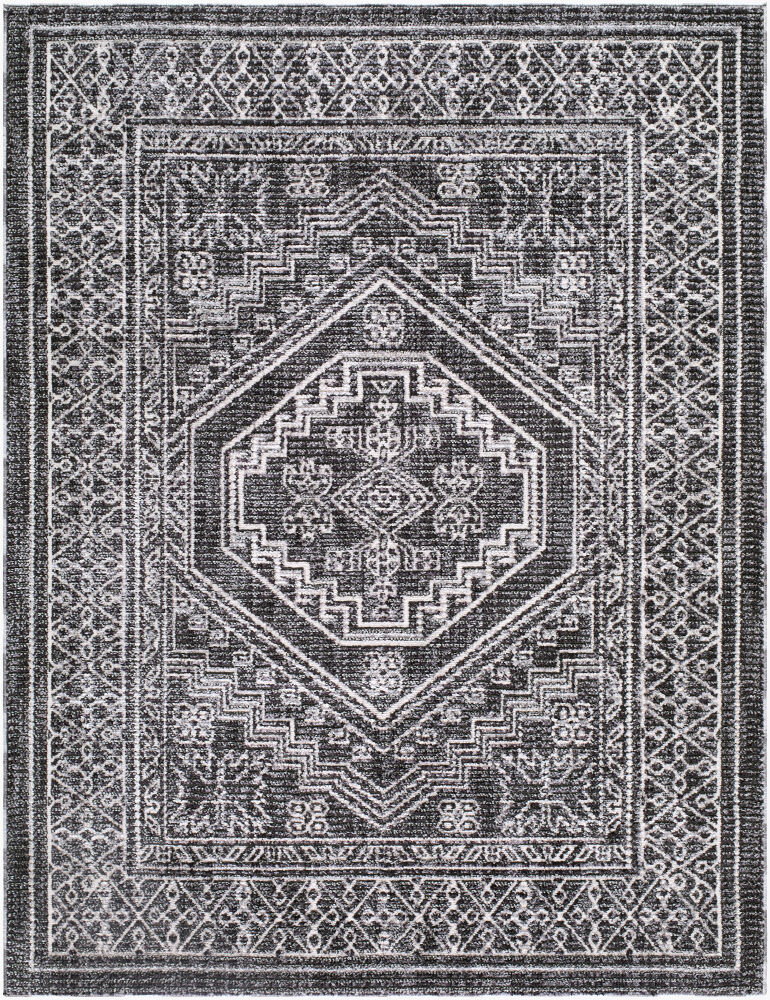 Odeon Machine Woven Rug, by Surya, 7'2.61" length x 2'7.5" width