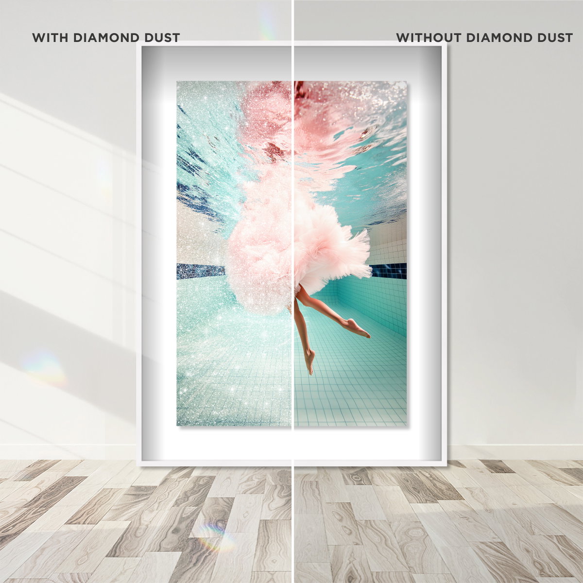 Aquatic Ballerina I (Diamond Dust), Art by Oliver Gal,  24x36 View 6