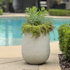 Rustic Ridge Off-White Outdoor Planter, by Uttermost, 13.5" width x 16.37" height x 13.5" depth thumbnail 2