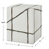 Rocklyn White Cube Garden Stool thumbnail 2