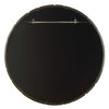 Auger Amber Glass Round Mirror, by Uttermost, 44.75" width x 44.75" height x 1.5" depth thumbnail 7